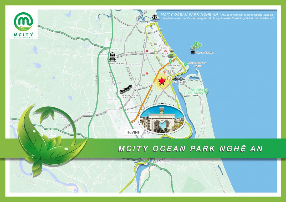 Vị trí Mcity Ocean Park Nghệ An