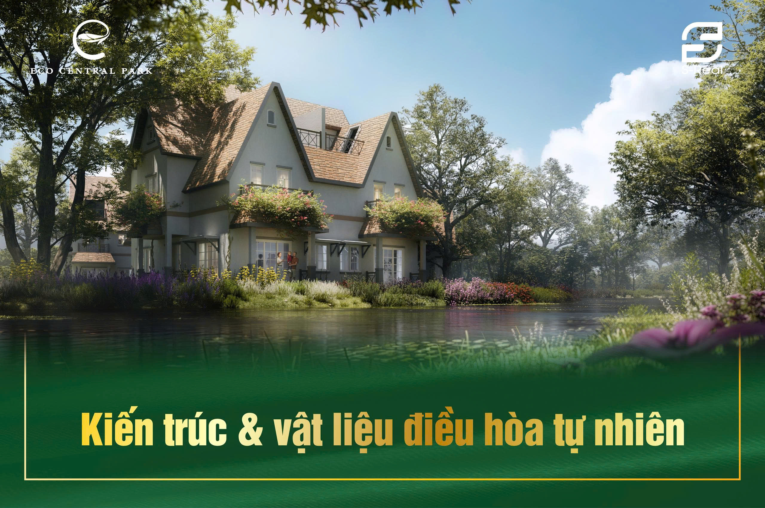 biệt thự đảo làng châu âu eco central park