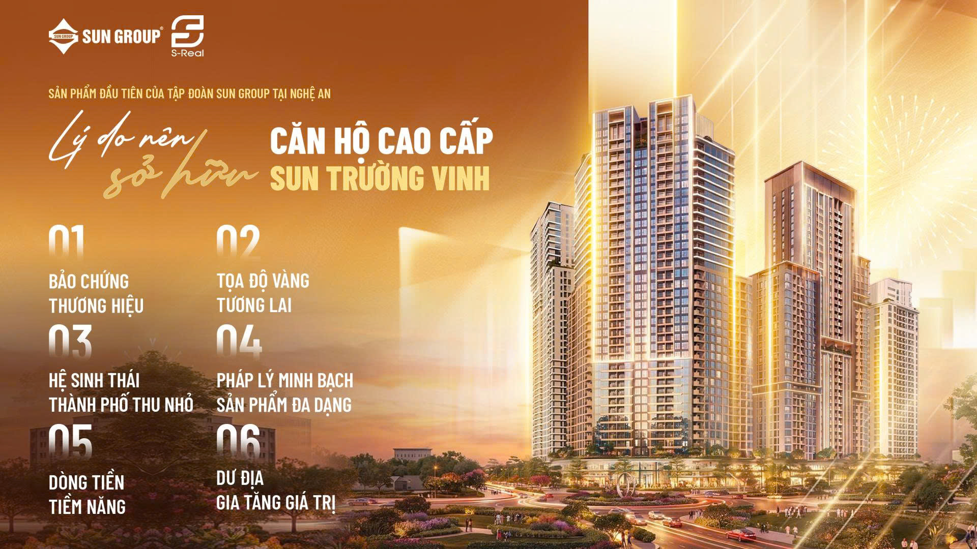 6 Giá trị nổi bật của Sun Trường Vinh
