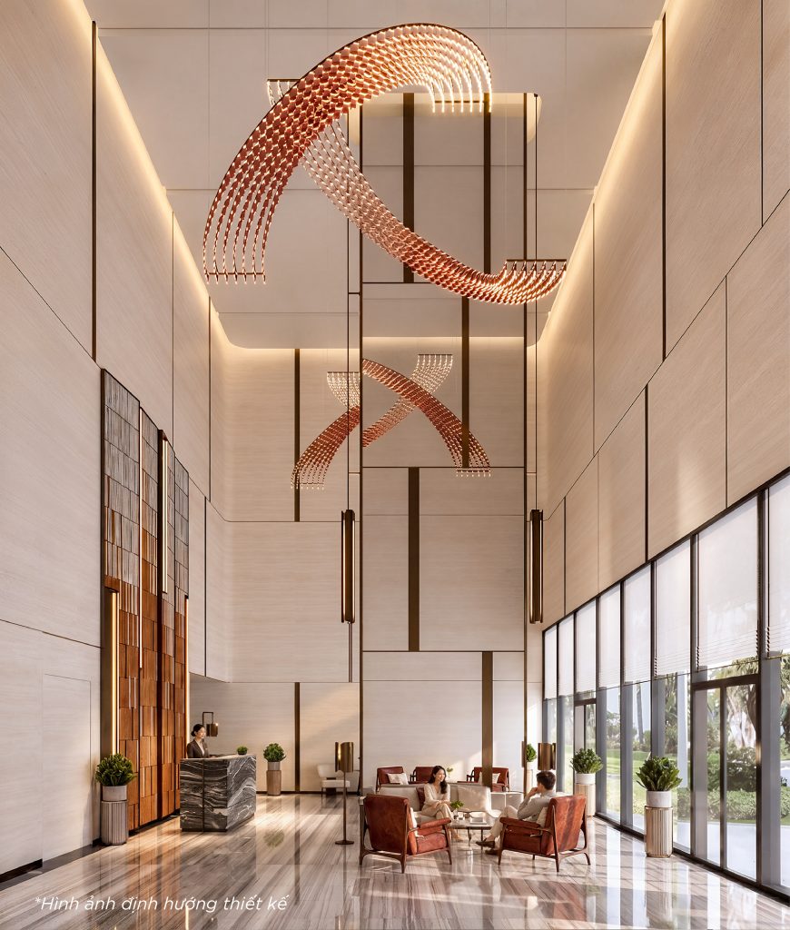 Tiện Ích Sun Glory Residence – Hơn 37 Tiện Ích Nội Khu Chuẩn Sống Cao Cấp 3 sanh lobby 12m